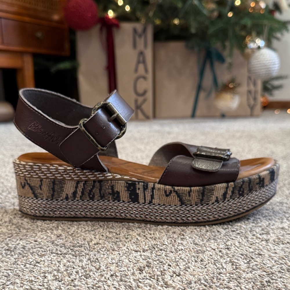 Blowfish Dark Brown Platform Sandals